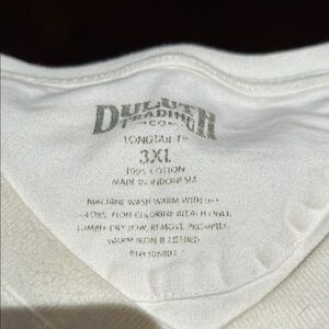 Duluth Trading Co White Crew Neck Tee - 3XL